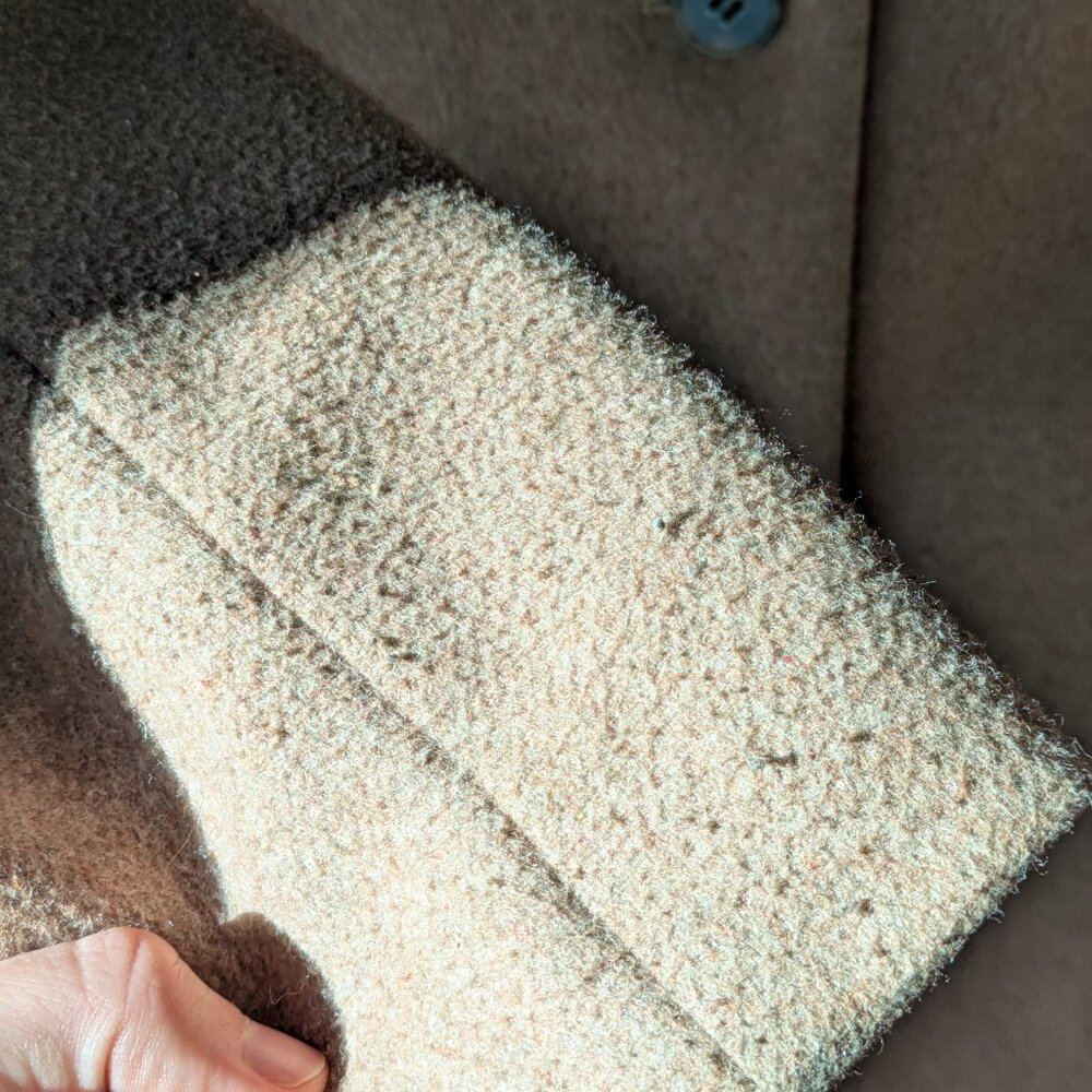 Camel Wool coat - recycled fibers, Select femme brand - Picture 6 of 8